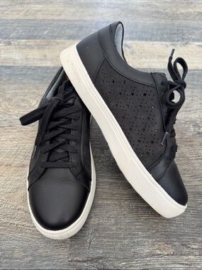 Women’s Johnston & Murphy Black Sneakers with White Sole